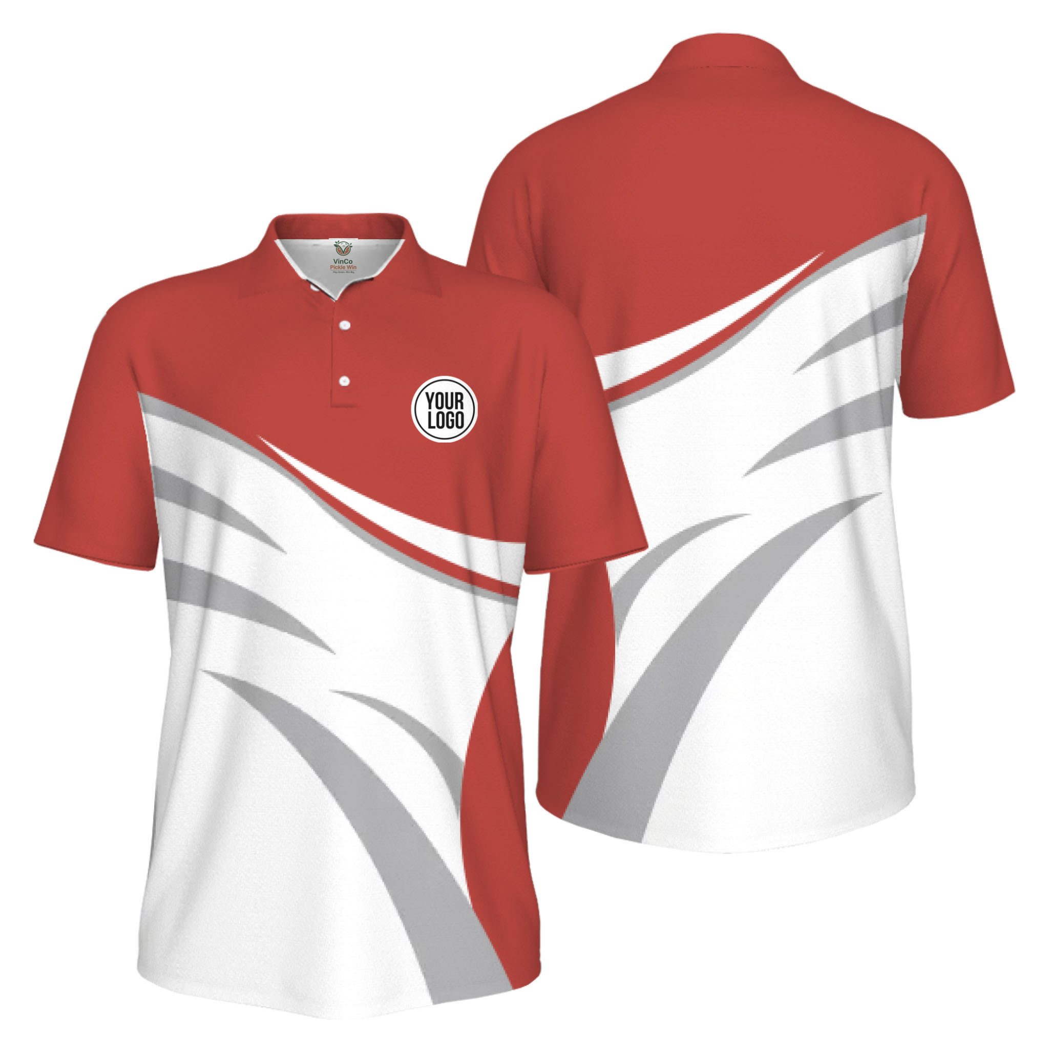  Picklewin Custom Logo Sporty Motion UV Protection Men Polo Shirt Live Preview  