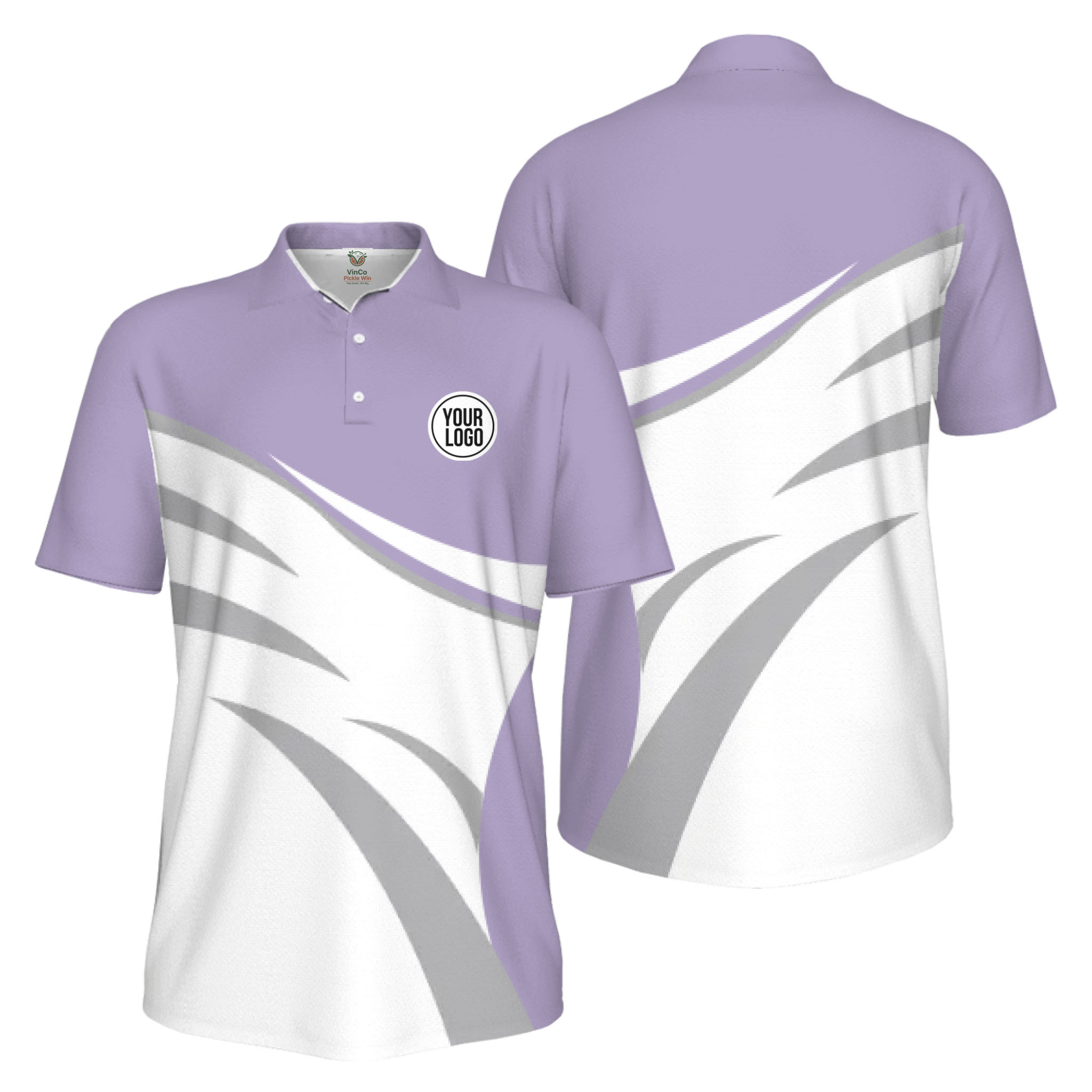  Picklewin Custom Logo Sporty Motion UV Protection Men Polo Shirt Live Preview  