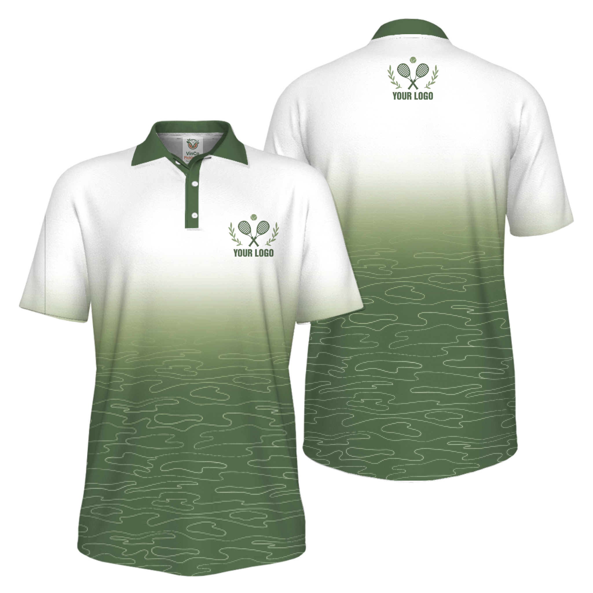  Picklewin Custom Logo UV Protection Tennis Polo Shirt For Men 