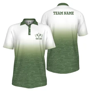  Picklewin Custom Logo UV Protection Tennis Polo Shirt For Men 