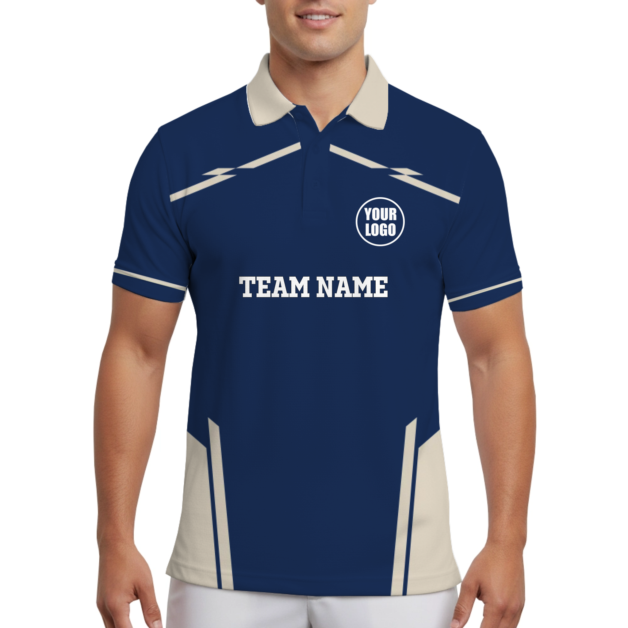 Custom Logo And Team Name Polo Shirt For Men