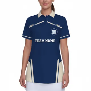 Custom Logo Women's UV Protection Polo Shirt Pickleball