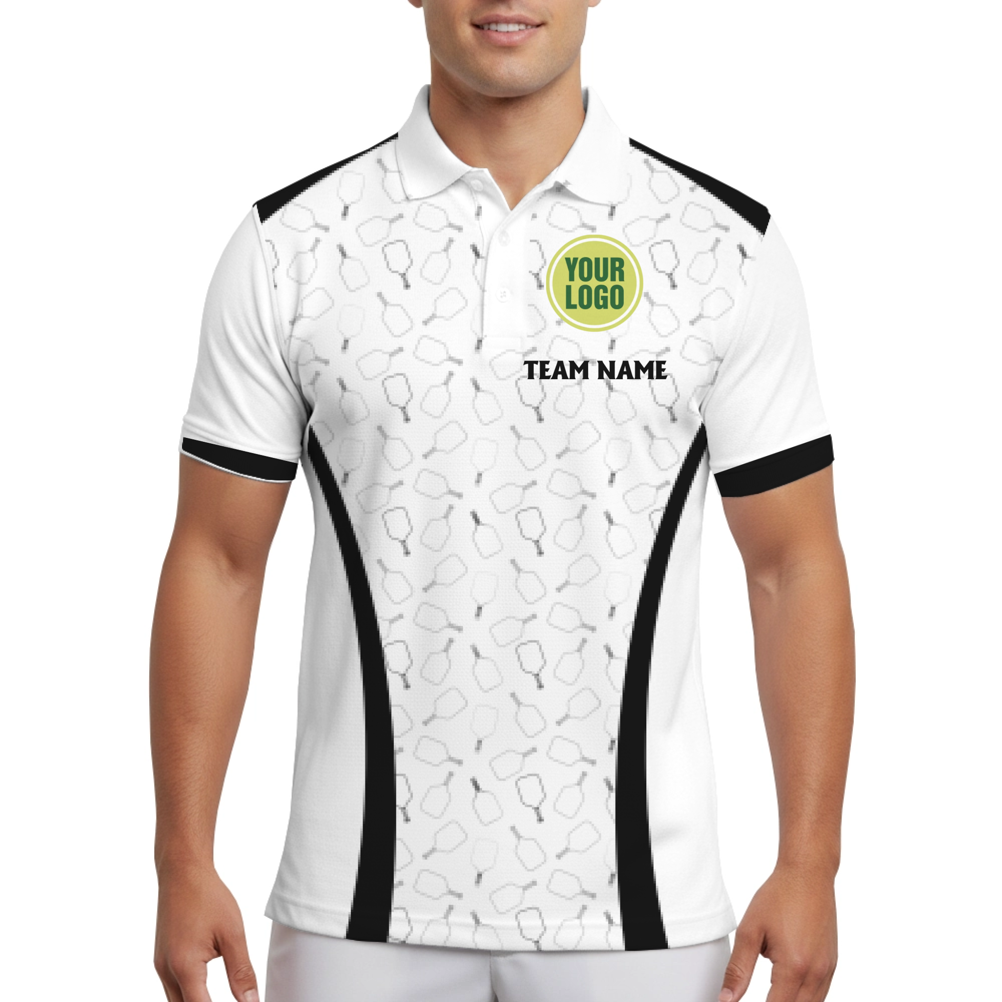 Custom Logo Pickleball Men's Polo Shirt