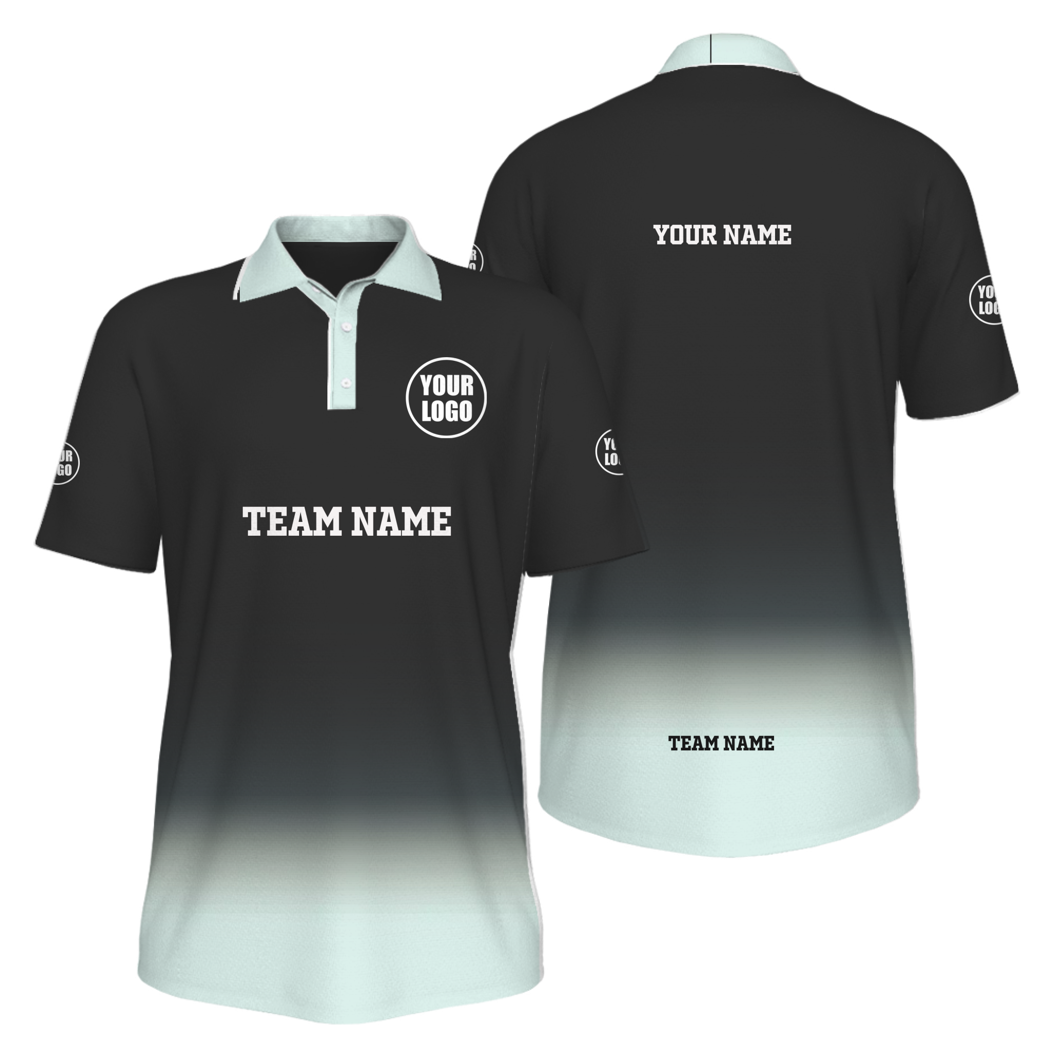 Custom Logo Pickleball Men's Polo Shirt UV Protection