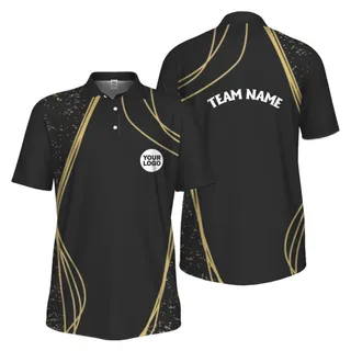 Picklewin Unique Custom Logos Pickleball Polo Shirt For Men 