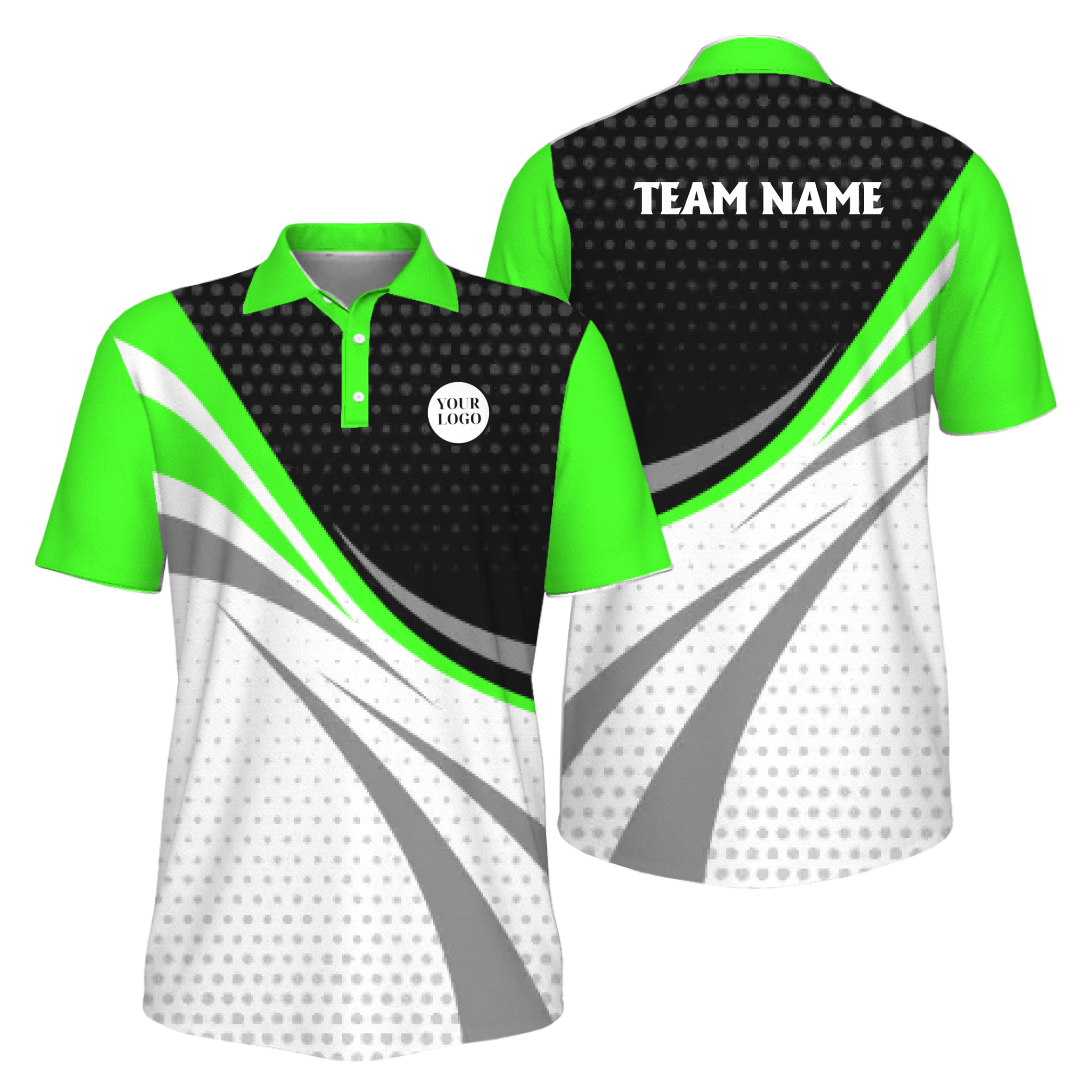 Picklewin Custom Pickleball Tournament Team Logo Men Polo Shirt
