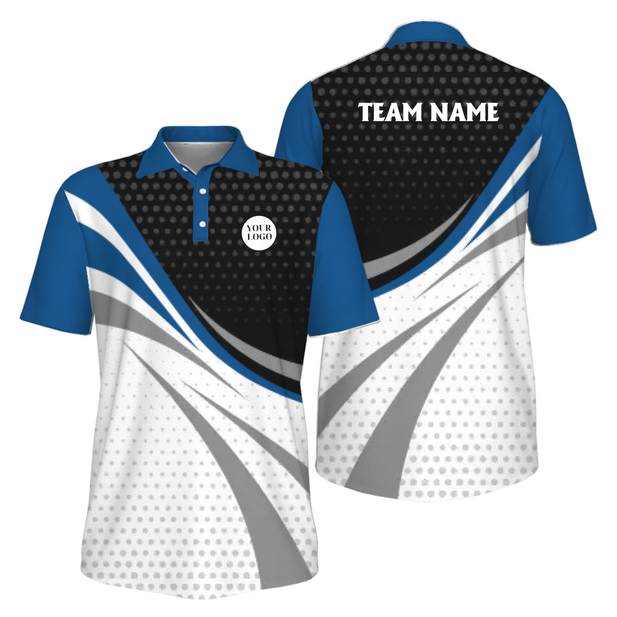 Picklewin Custom Pickleball Tournament Team Logo Men Polo Shirt