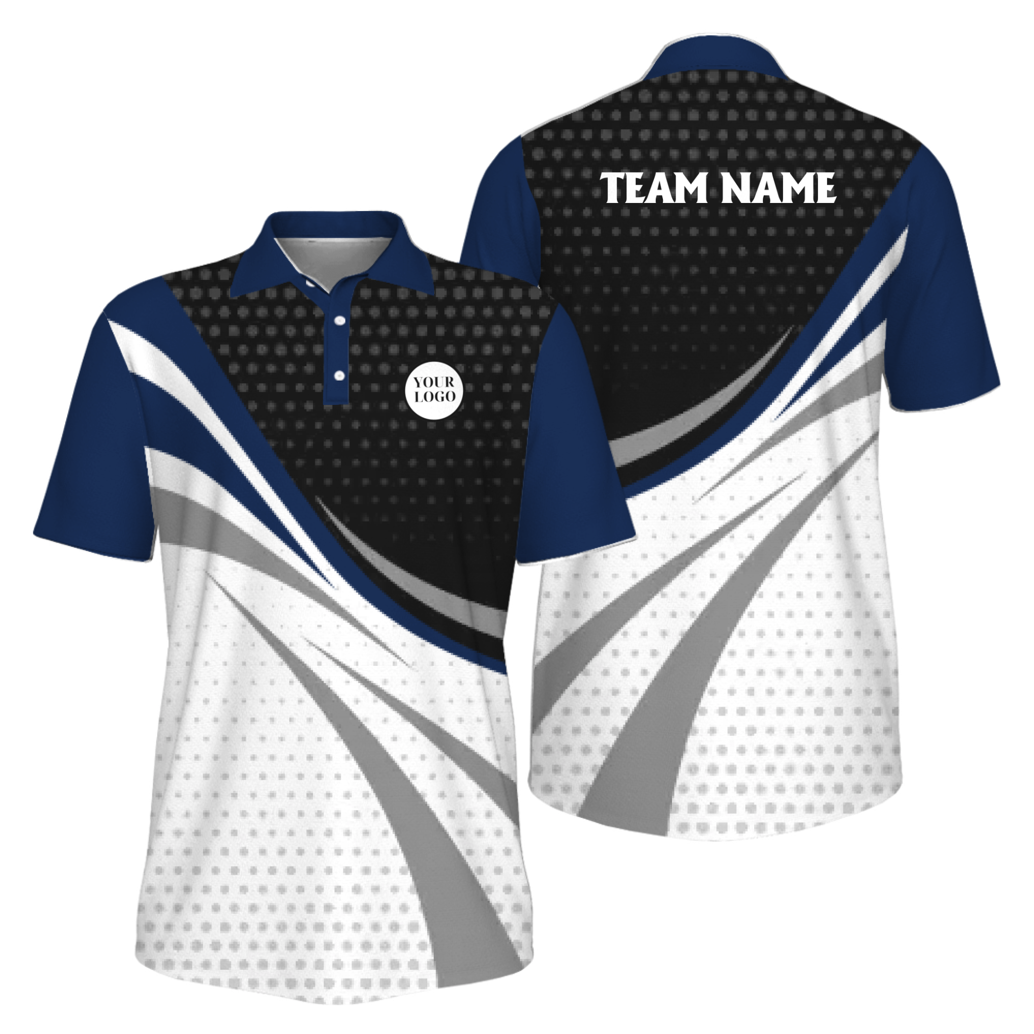 Picklewin Custom Pickleball Tournament Team Logo Men Polo Shirt