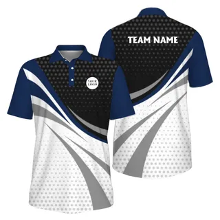 Picklewin Custom Pickleball Tournament Team Logo Men Polo Shirt