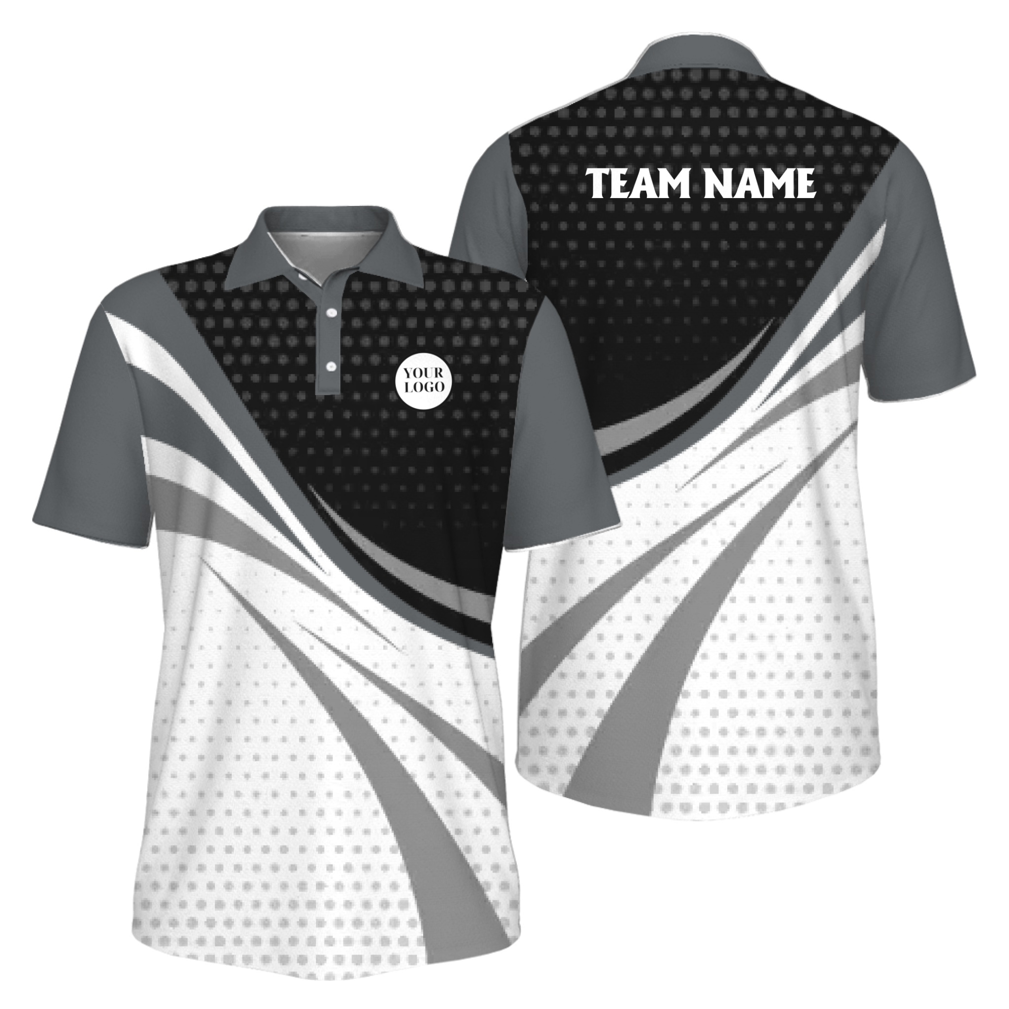 Picklewin Custom Pickleball Tournament Team Logo Men Polo Shirt