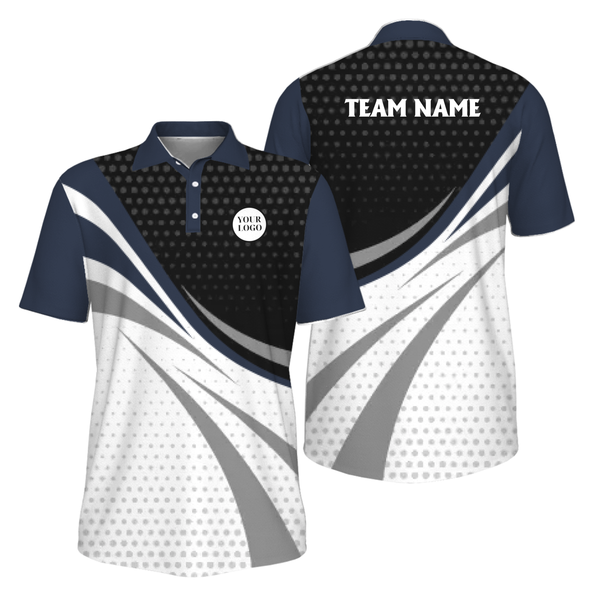 Picklewin Custom Pickleball Tournament Team Logo Men Polo Shirt