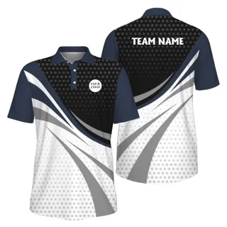 Picklewin Custom Pickleball Tournament Team Logo Men Polo Shirt – alternate