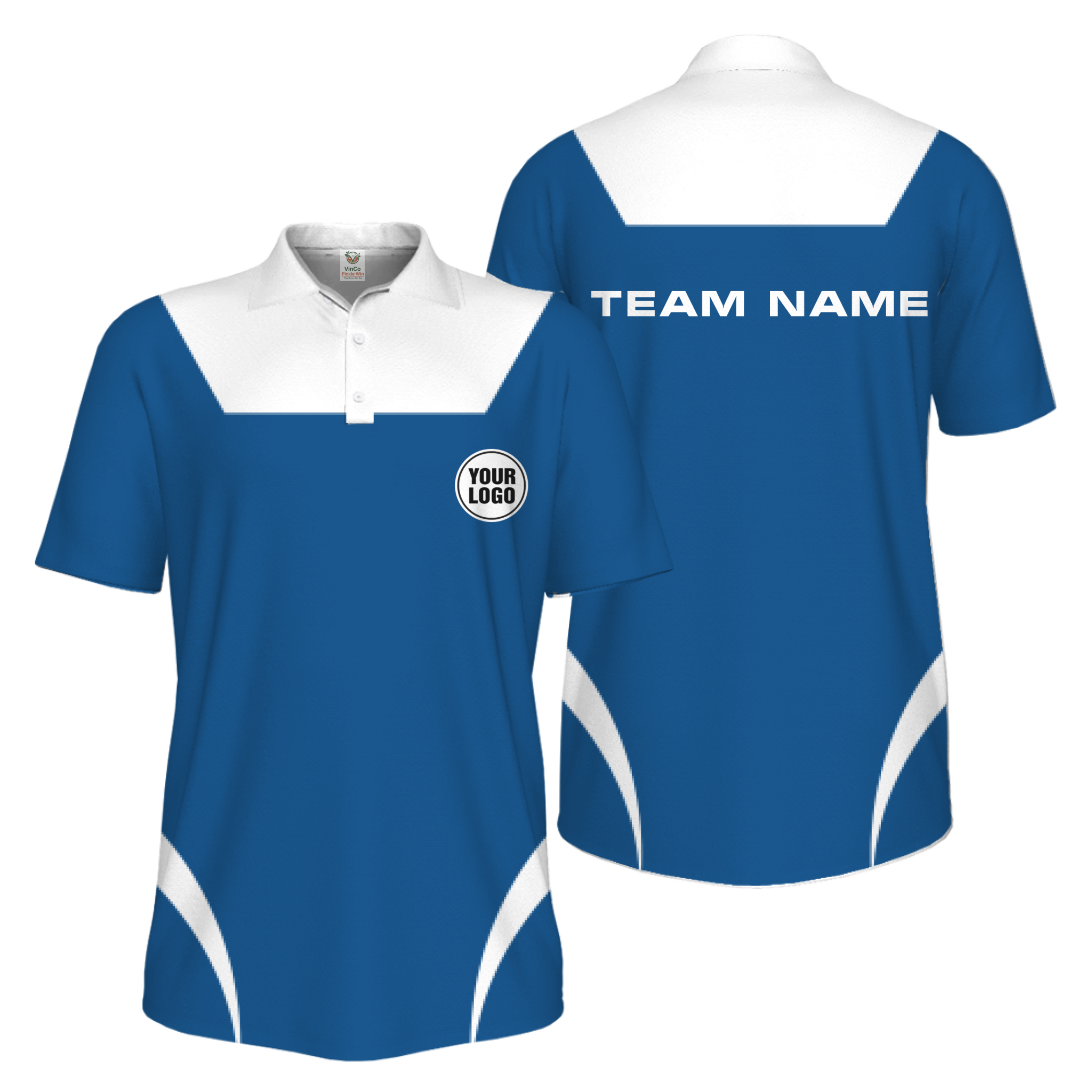 Picklewin Custom Pickleball Pro League Team Uniform Men Polo Shirt