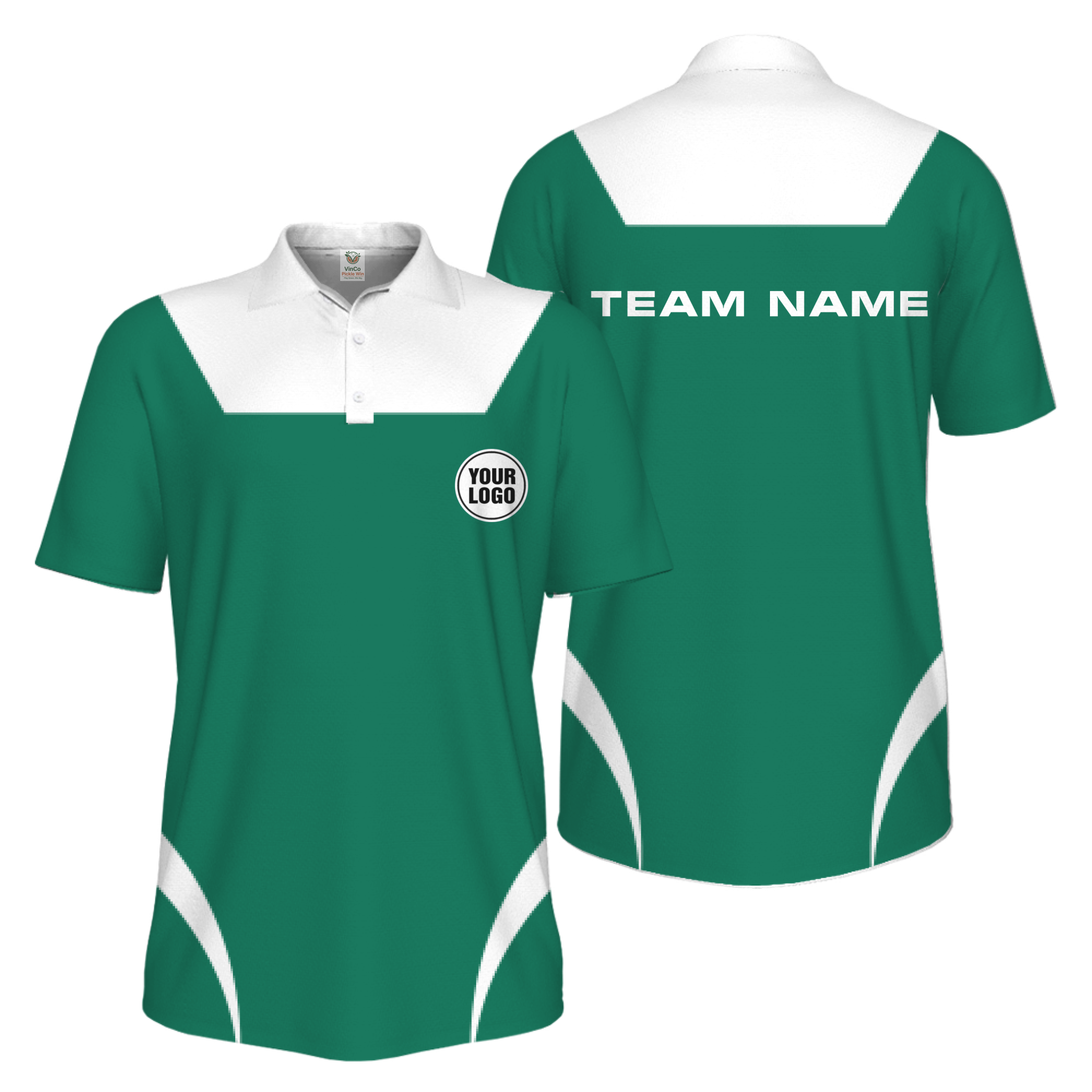 Picklewin Custom Pickleball Pro League Team Uniform Men Polo Shirt