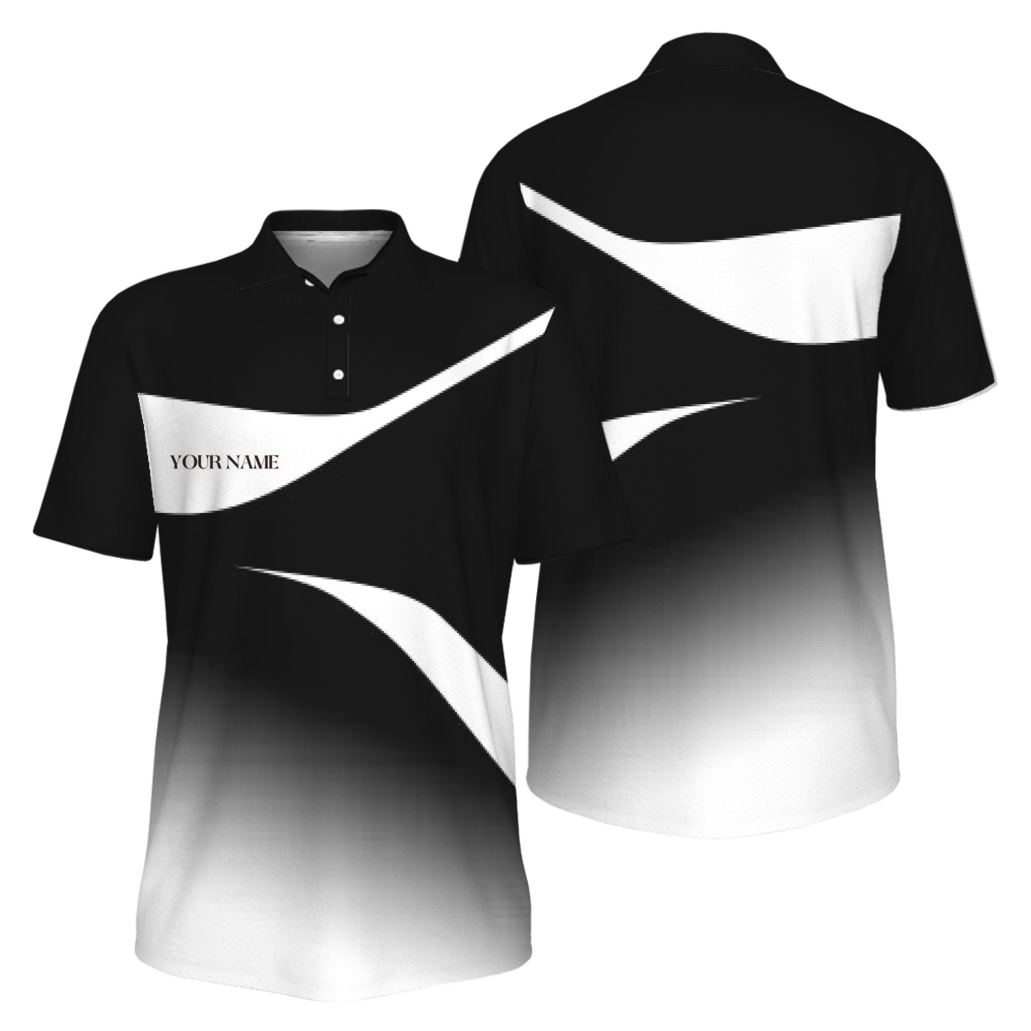 Picklewin Custom Pickleball Court Crew Athletic Men Polo Shirt