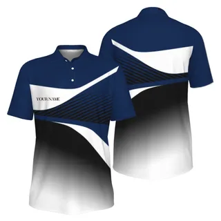 Picklewin Custom Pickleball Court Crew Athletic Men Polo Shirt