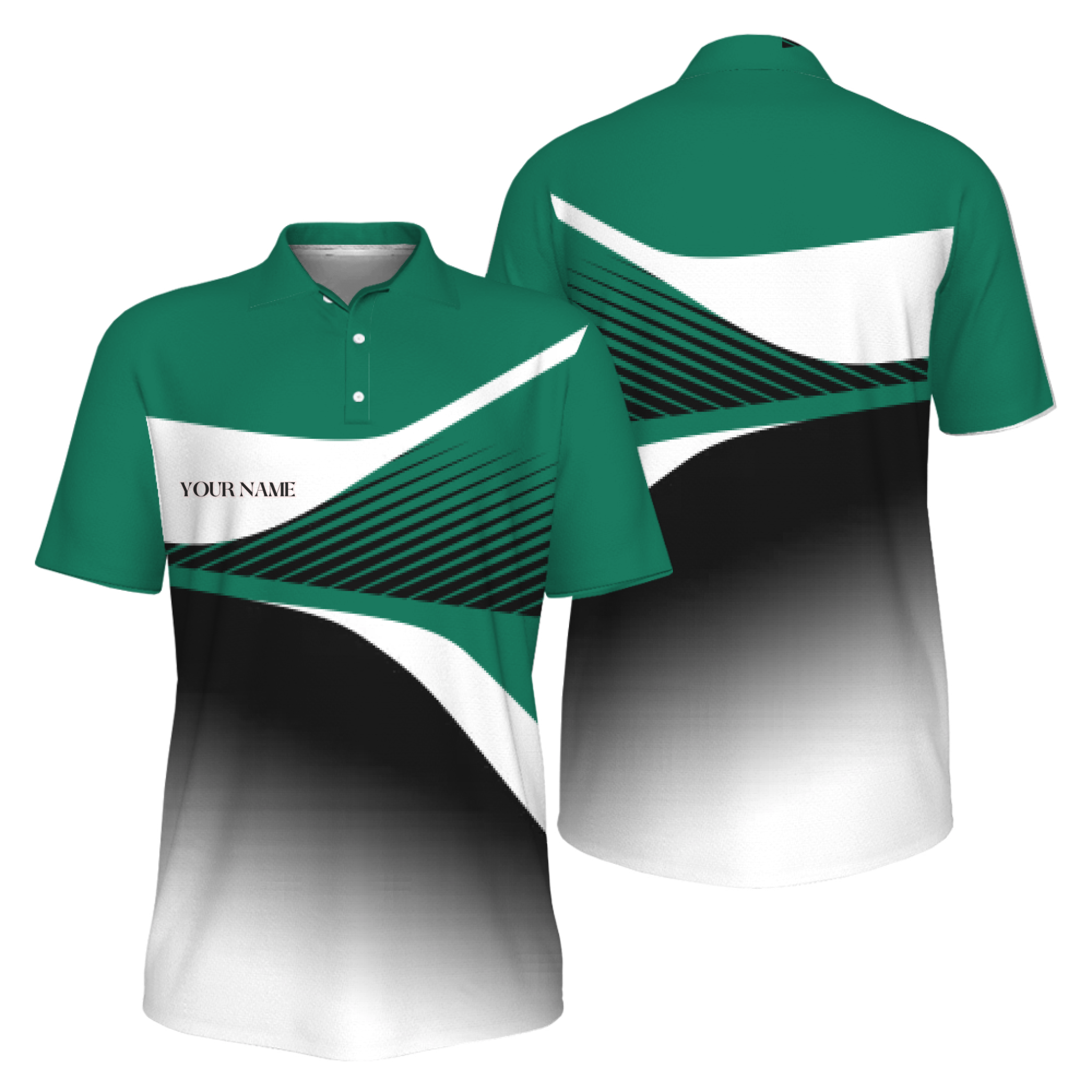 Picklewin Custom Pickleball Court Crew Athletic Men Polo Shirt