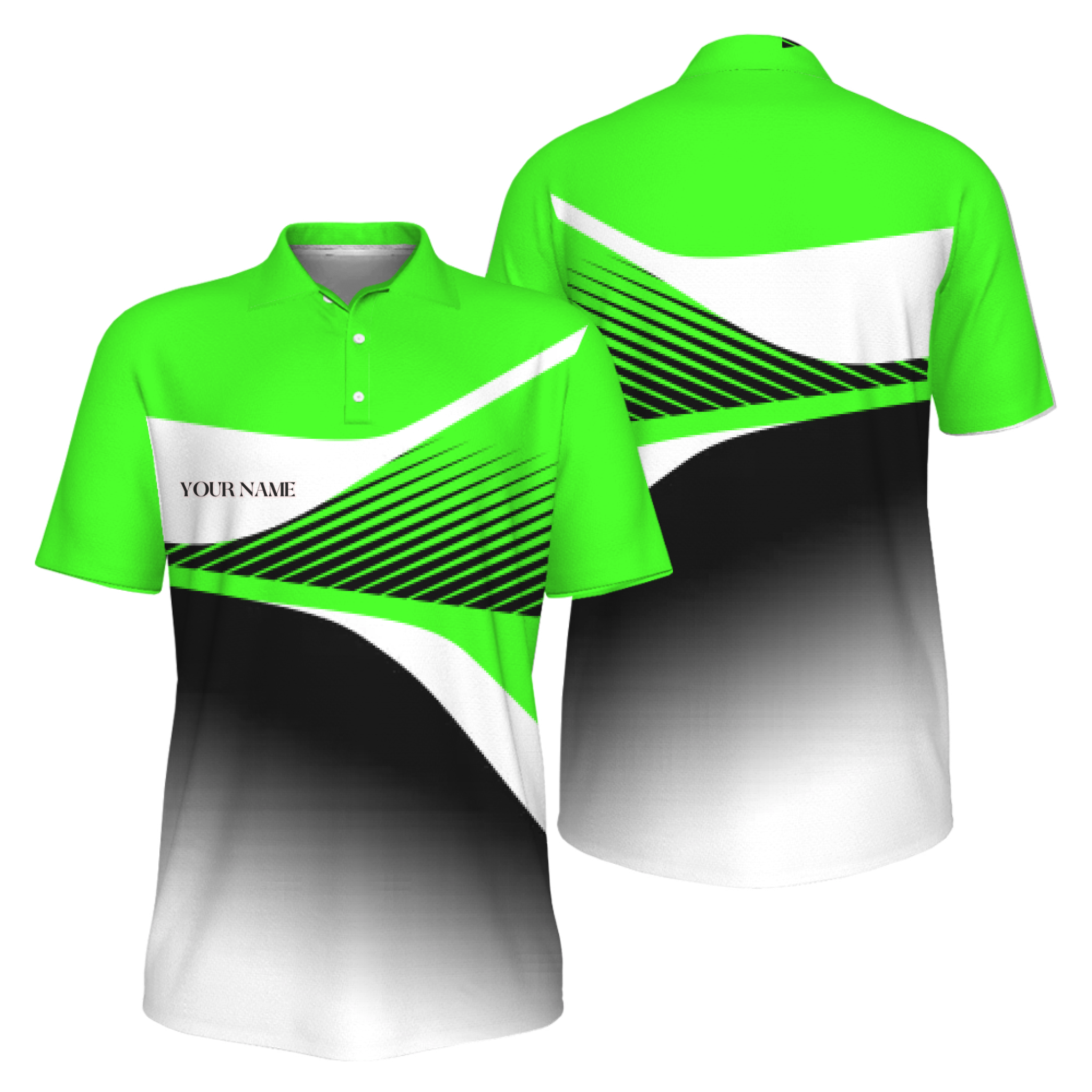 Picklewin Custom Pickleball Court Crew Athletic Men Polo Shirt