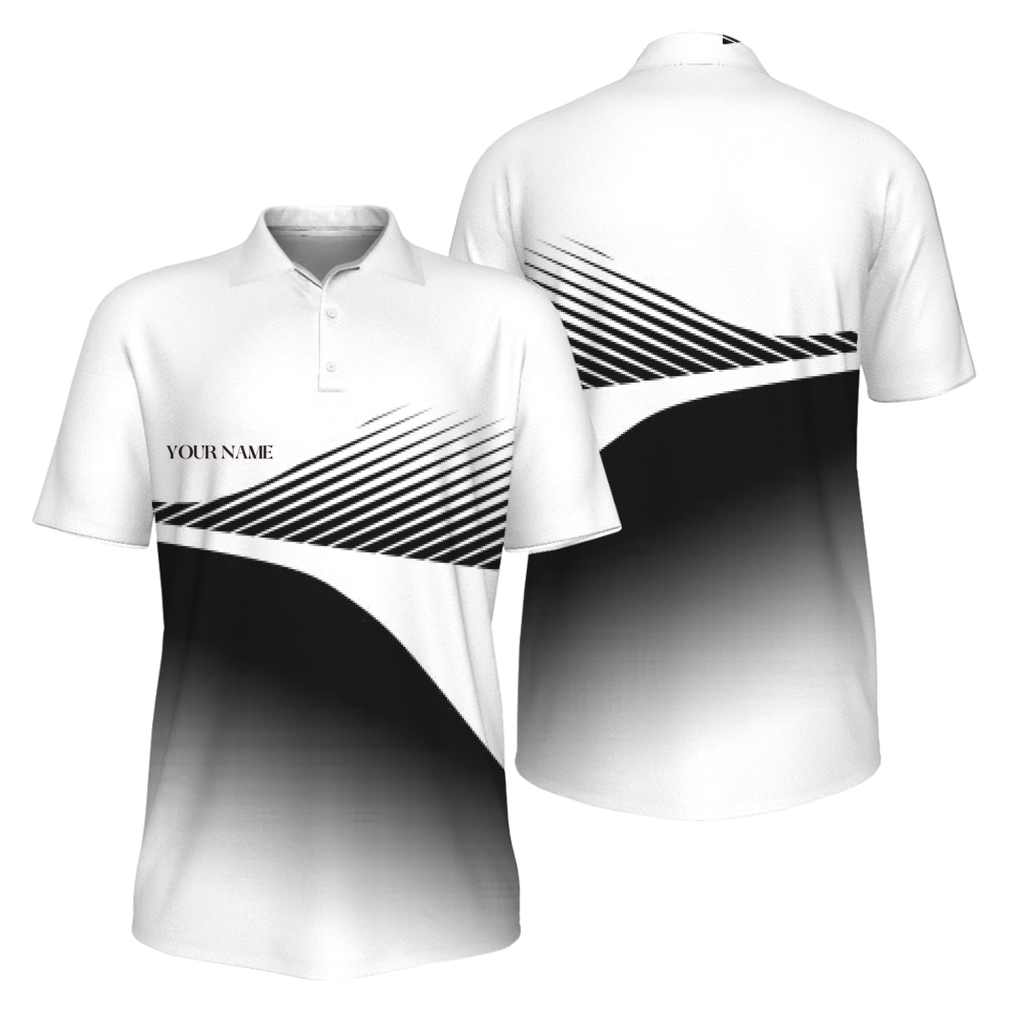 Picklewin Custom Pickleball Court Crew Athletic Men Polo Shirt