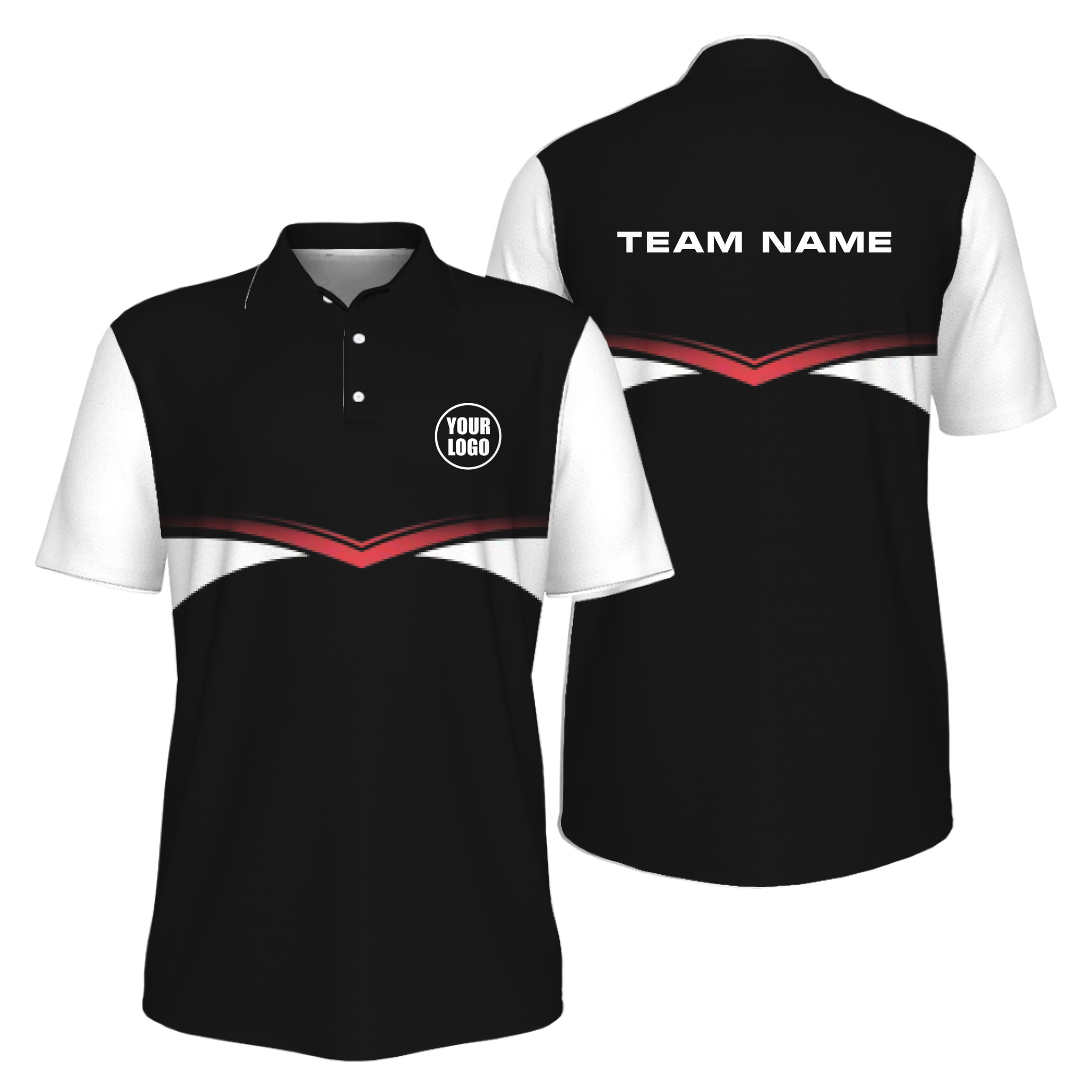 Picklewin Custom Pickleball Team Logo Performance Men Polo Shirt