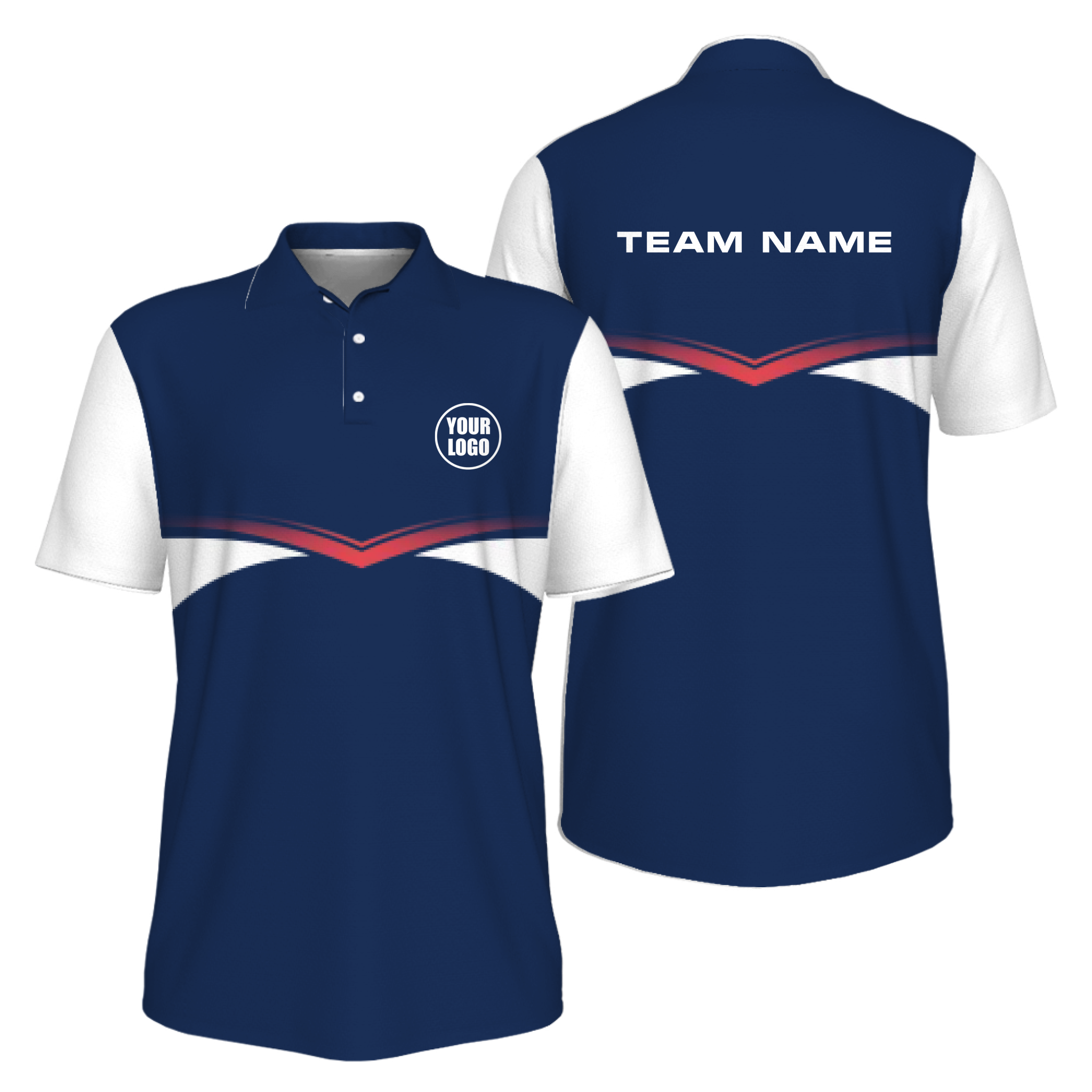 Picklewin Custom Pickleball Team Logo Performance Men Polo Shirt