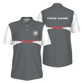Picklewin Custom Pickleball Team Logo Performance Men Polo Shirt – alternate