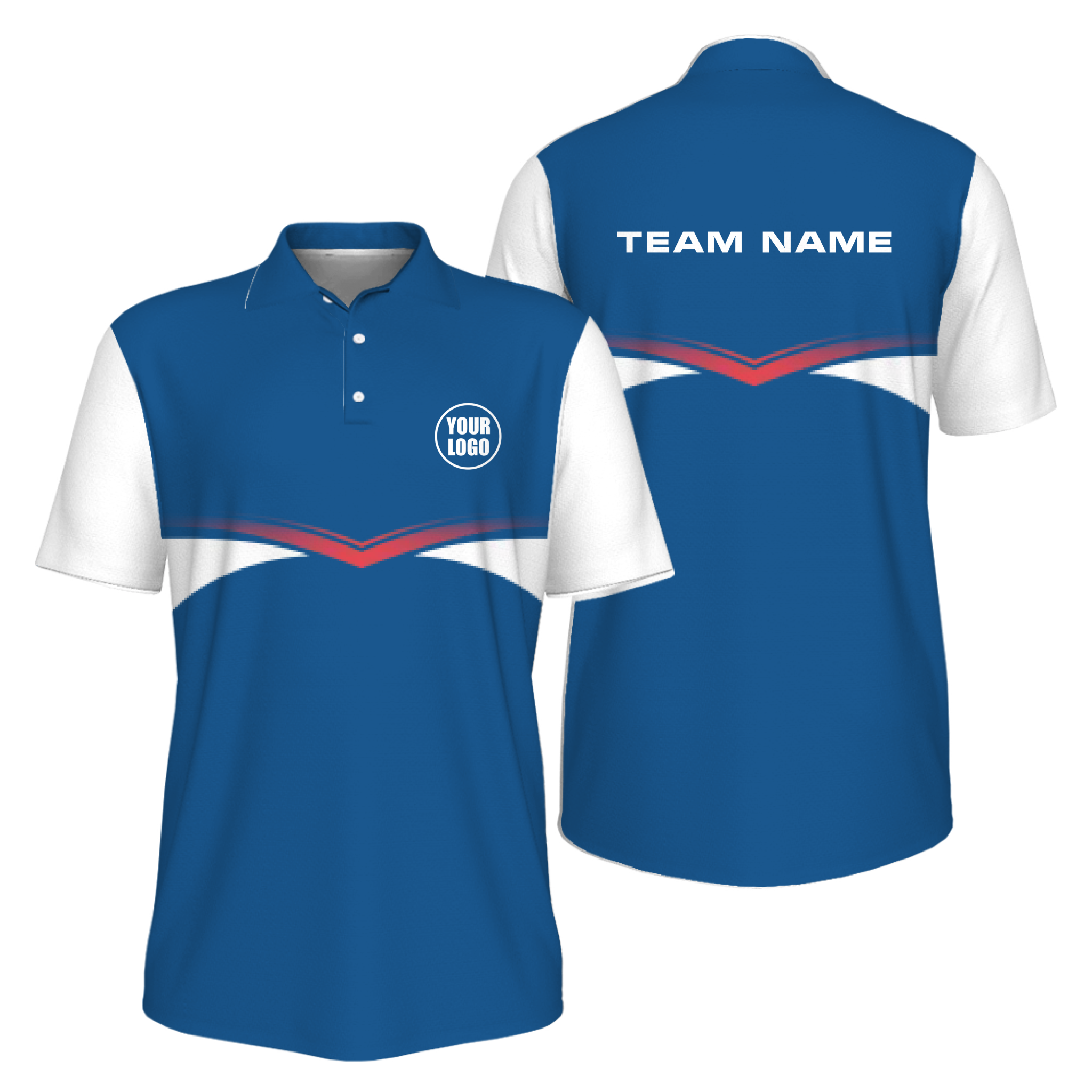 Picklewin Custom Pickleball Team Logo Performance Men Polo Shirt