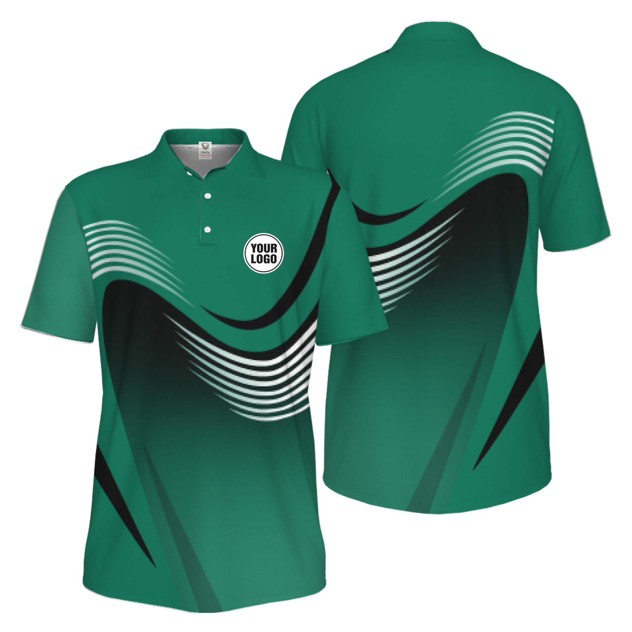 Picklewin Custom Pickleball Rally Team Custom Name Men Polo Shirt