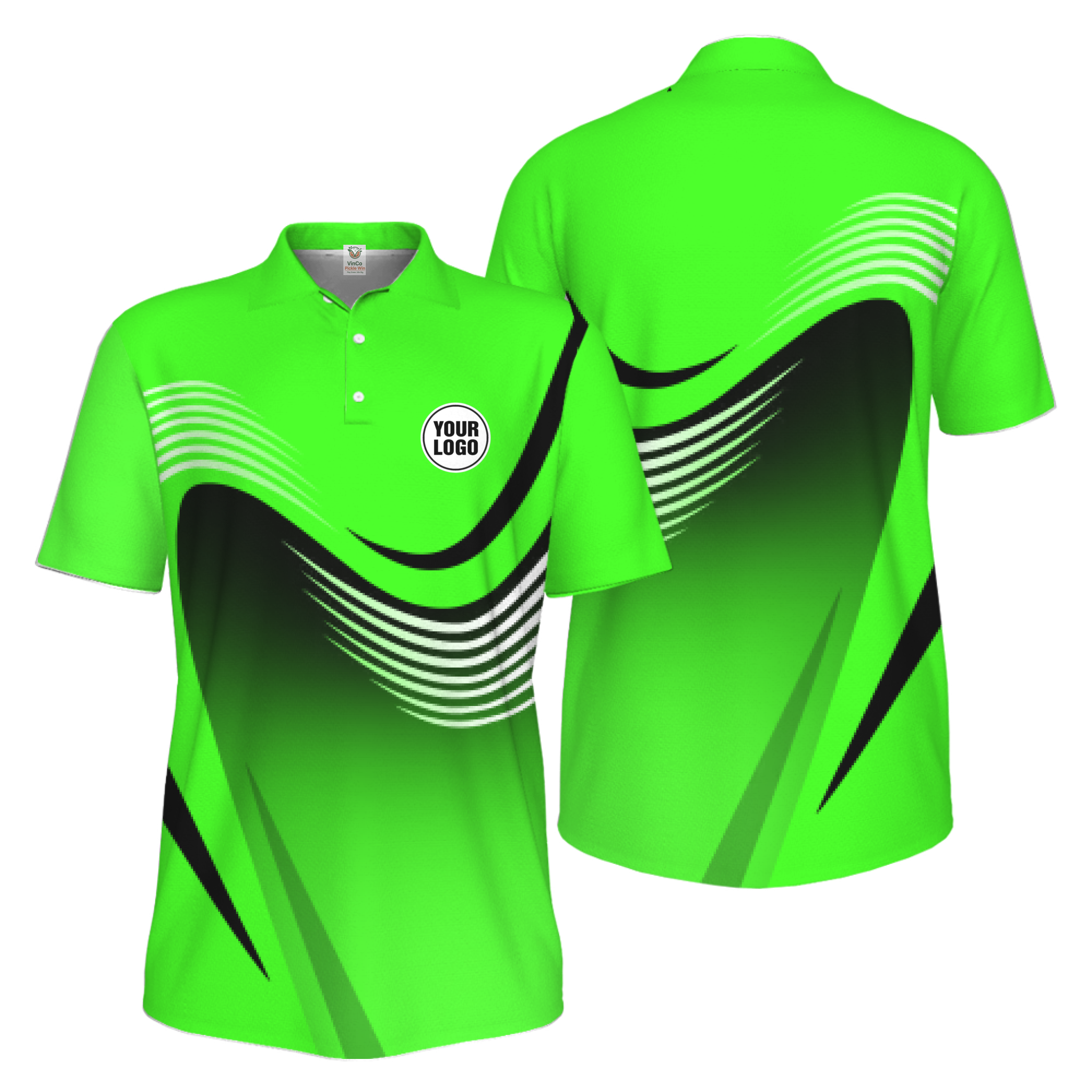 Picklewin Custom Pickleball Rally Team Custom Name Men Polo Shirt