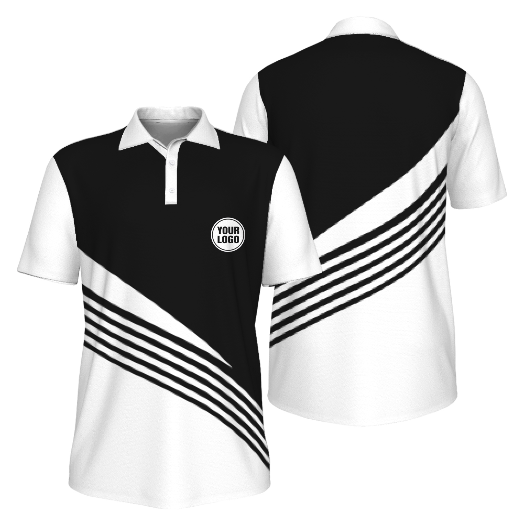 Picklewin Custom Pickleball Tournament Ready Squad Men Polo Shirt