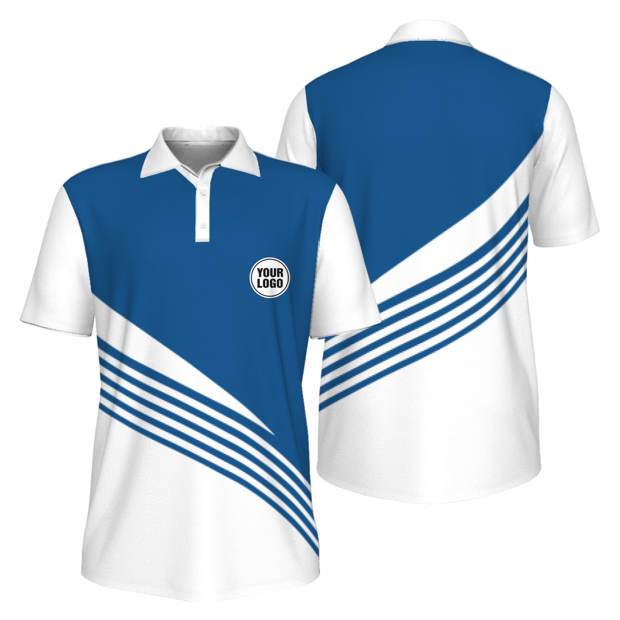 Picklewin Custom Pickleball Tournament Ready Squad Men Polo Shirt