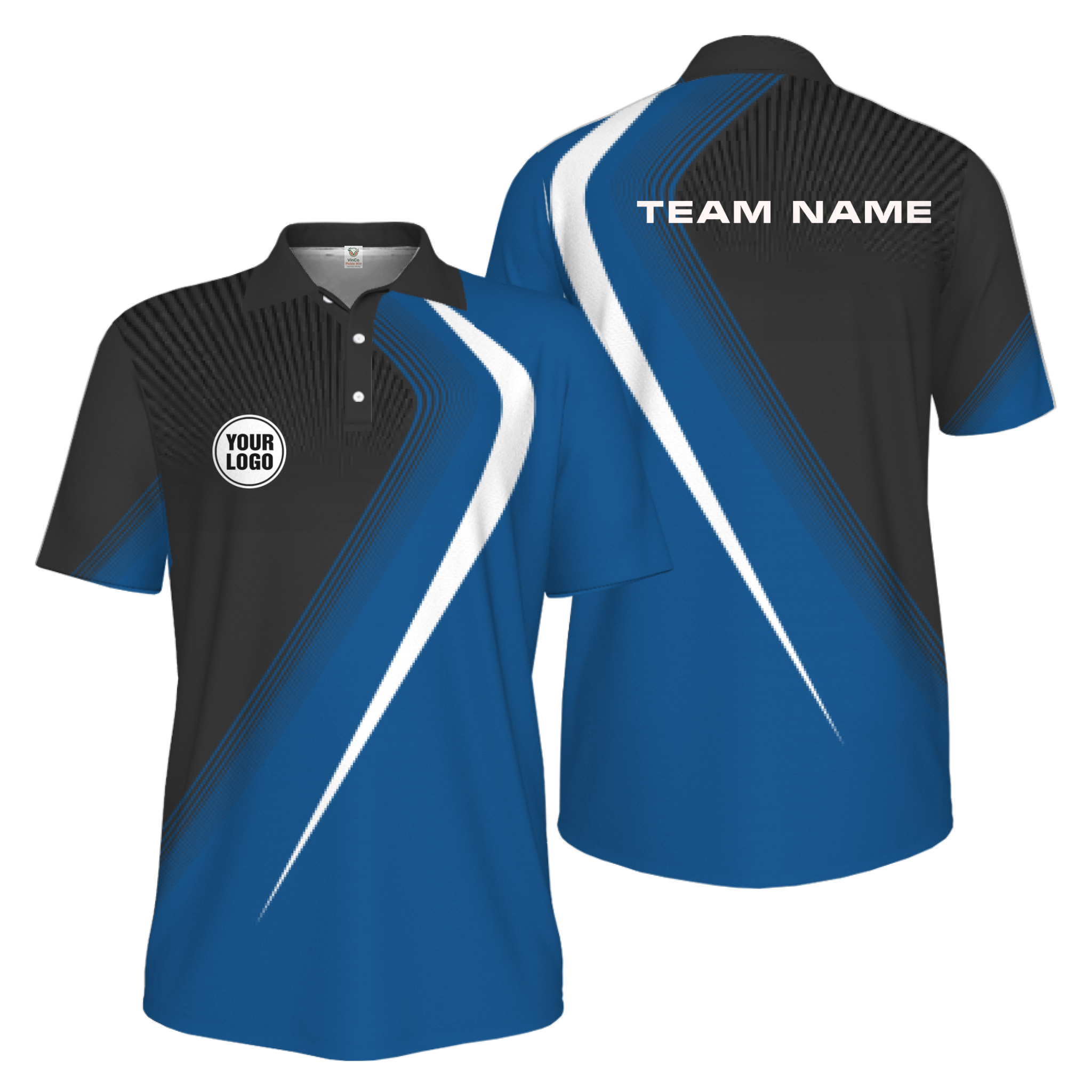 Picklewin Custom Pickleball League Champions Men Polo Shirt