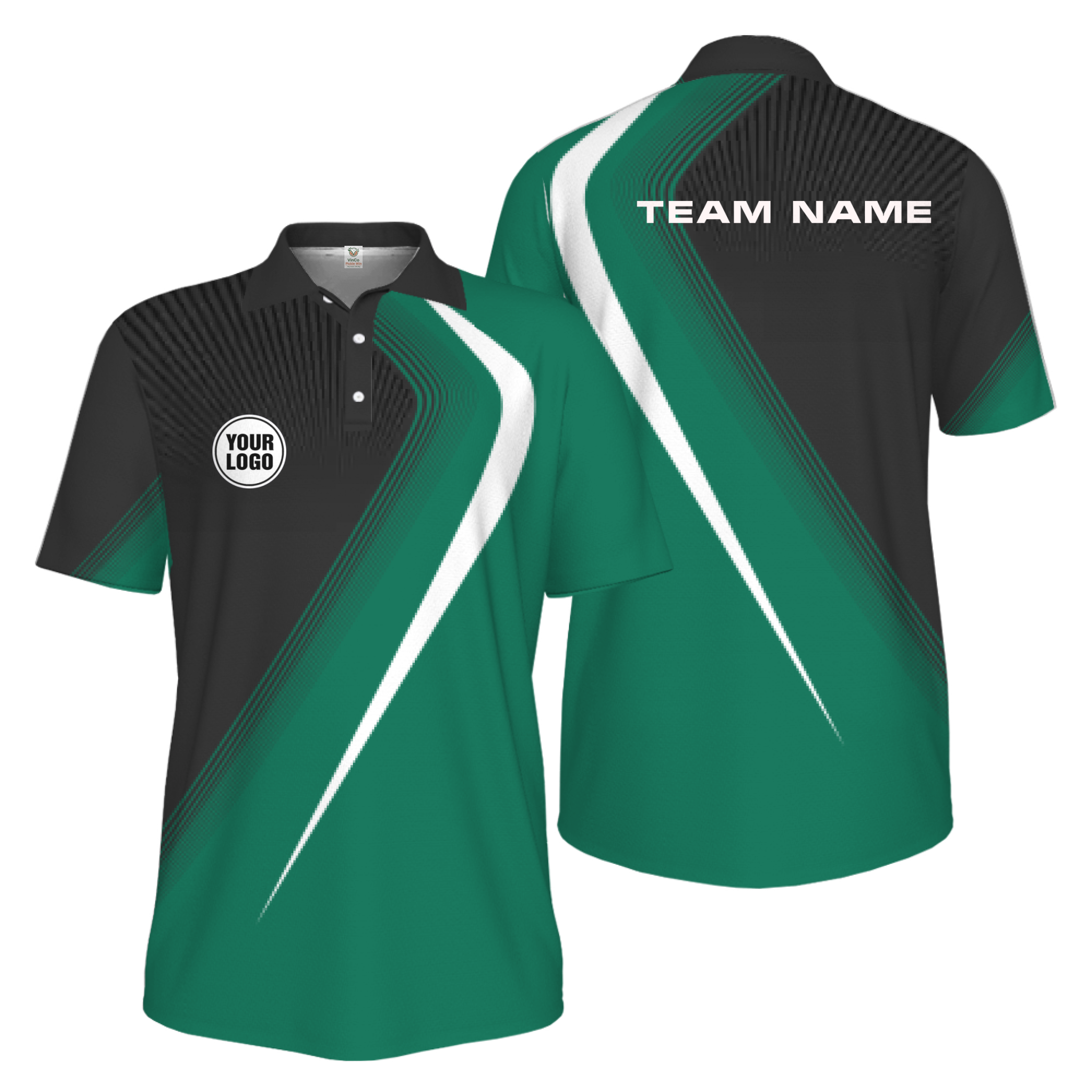 Picklewin Custom Pickleball League Champions Men Polo Shirt
