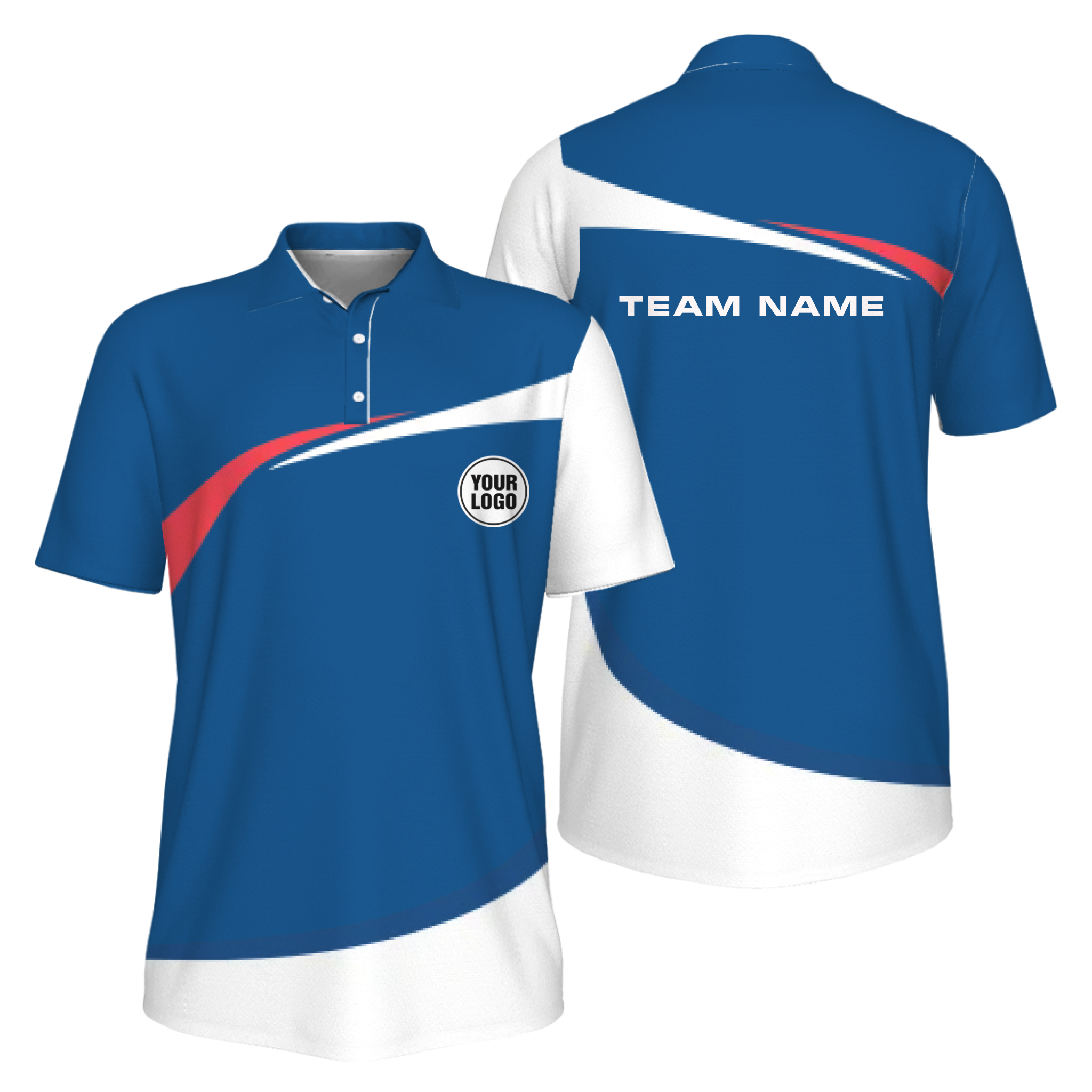 Picklewin Custom Pickleball Rally Team Polo Shirt Personalized Name & Logo