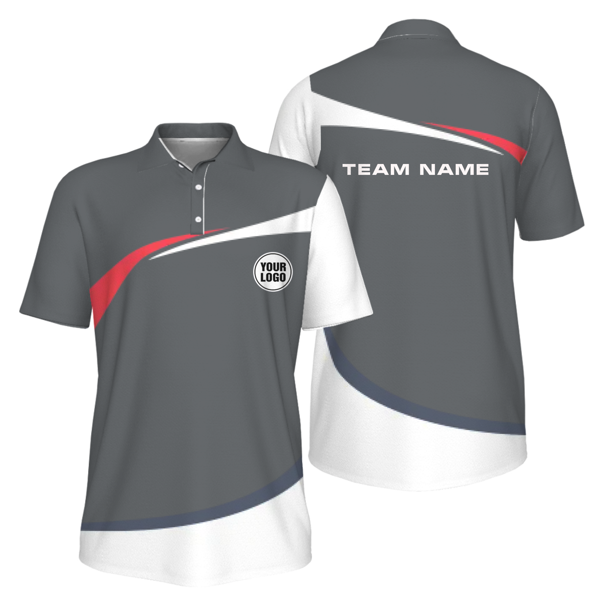 Picklewin Custom Pickleball Rally Team Polo Shirt Personalized Name & Logo