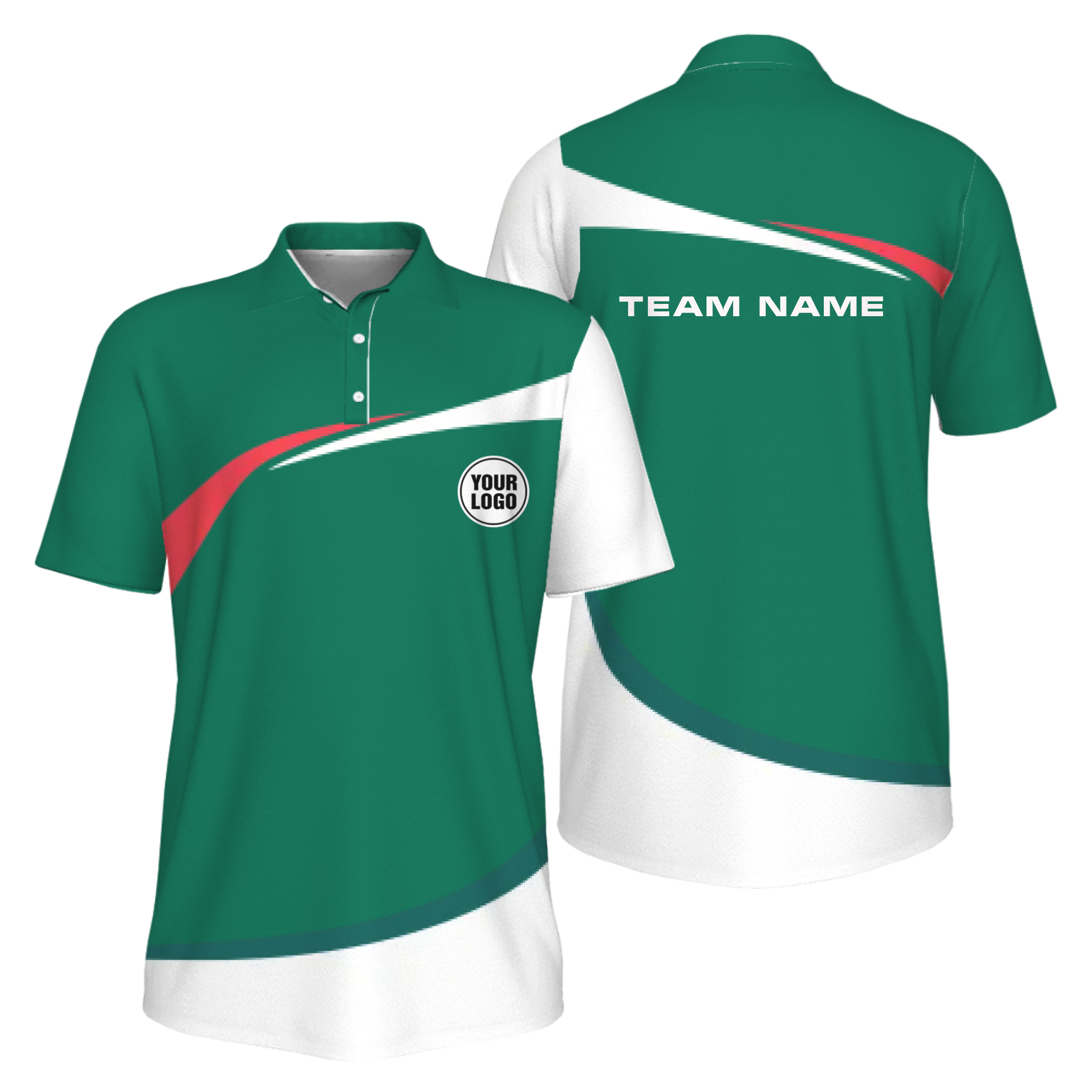 Picklewin Custom Pickleball Rally Team Polo Shirt Personalized Name & Logo