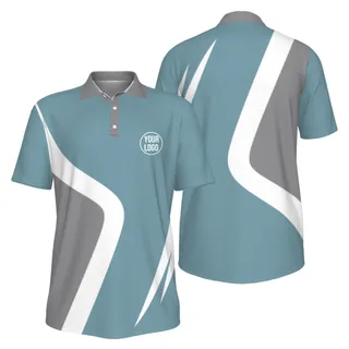Picklewin Custom Pickleball Team UV Protection Men Polo Shirt – alternate