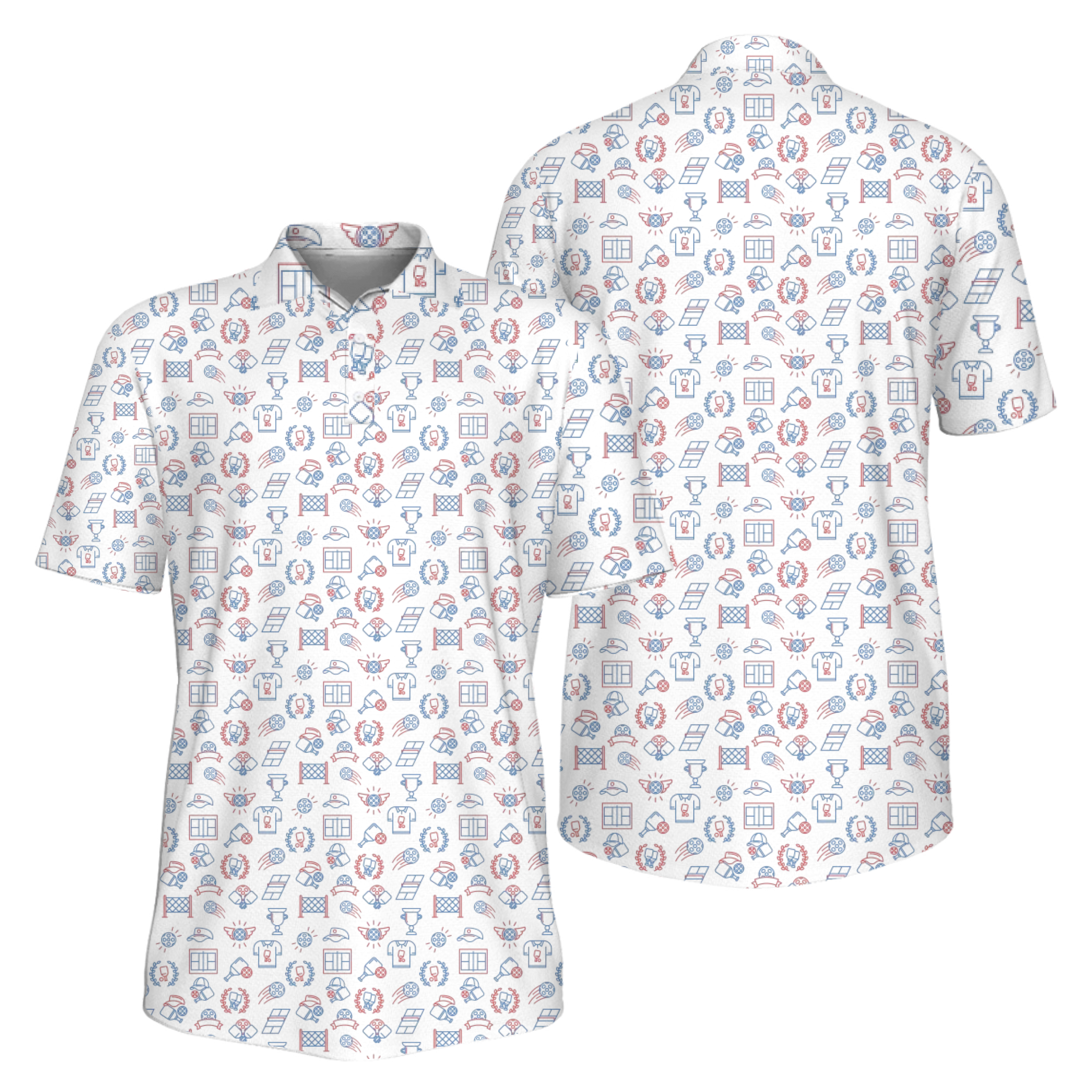 Picklewin Precision Shot Pickleball Performance Polo Shirt