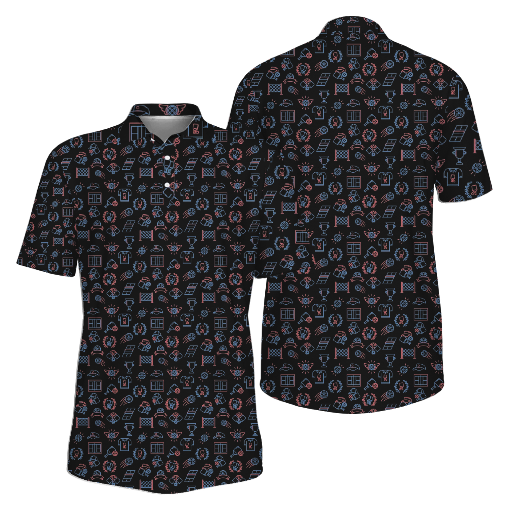 Picklewin Precision Shot Pickleball Performance Polo Shirt