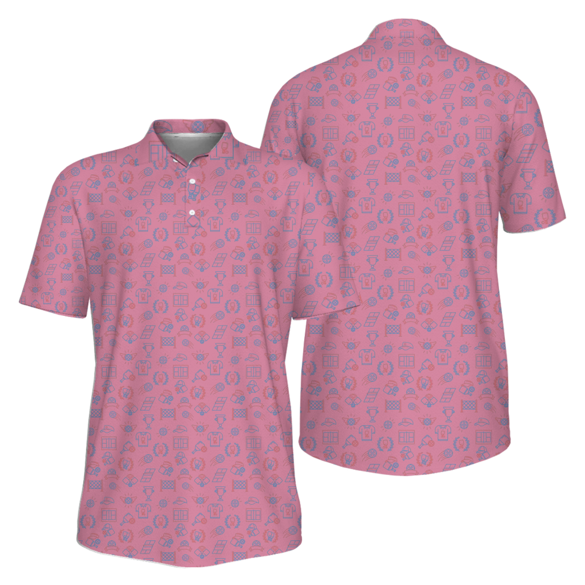 Picklewin Precision Shot Pickleball Performance Polo Shirt