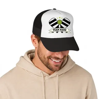 Picklewin Men's Custom Team Name Trucker Cap For Pickleball