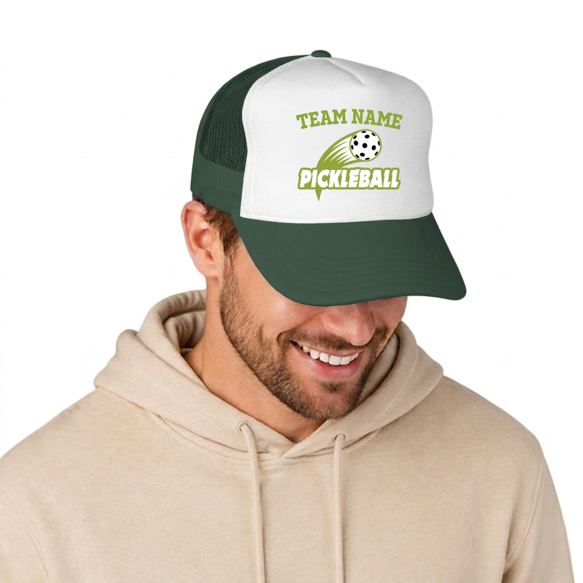 Picklewin Unique Custom Team Name Men's Trucker Cap For Pickleball