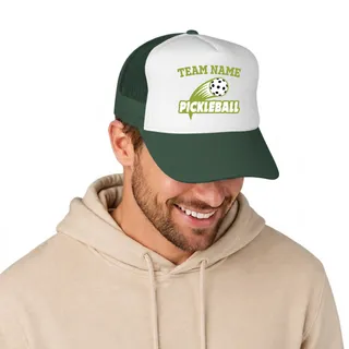 Picklewin Unique Custom Team Name Men's Trucker Cap For Pickleball