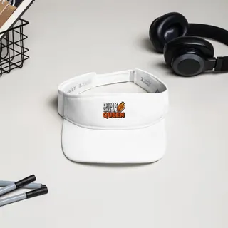 Drink Like A Queen White Visor