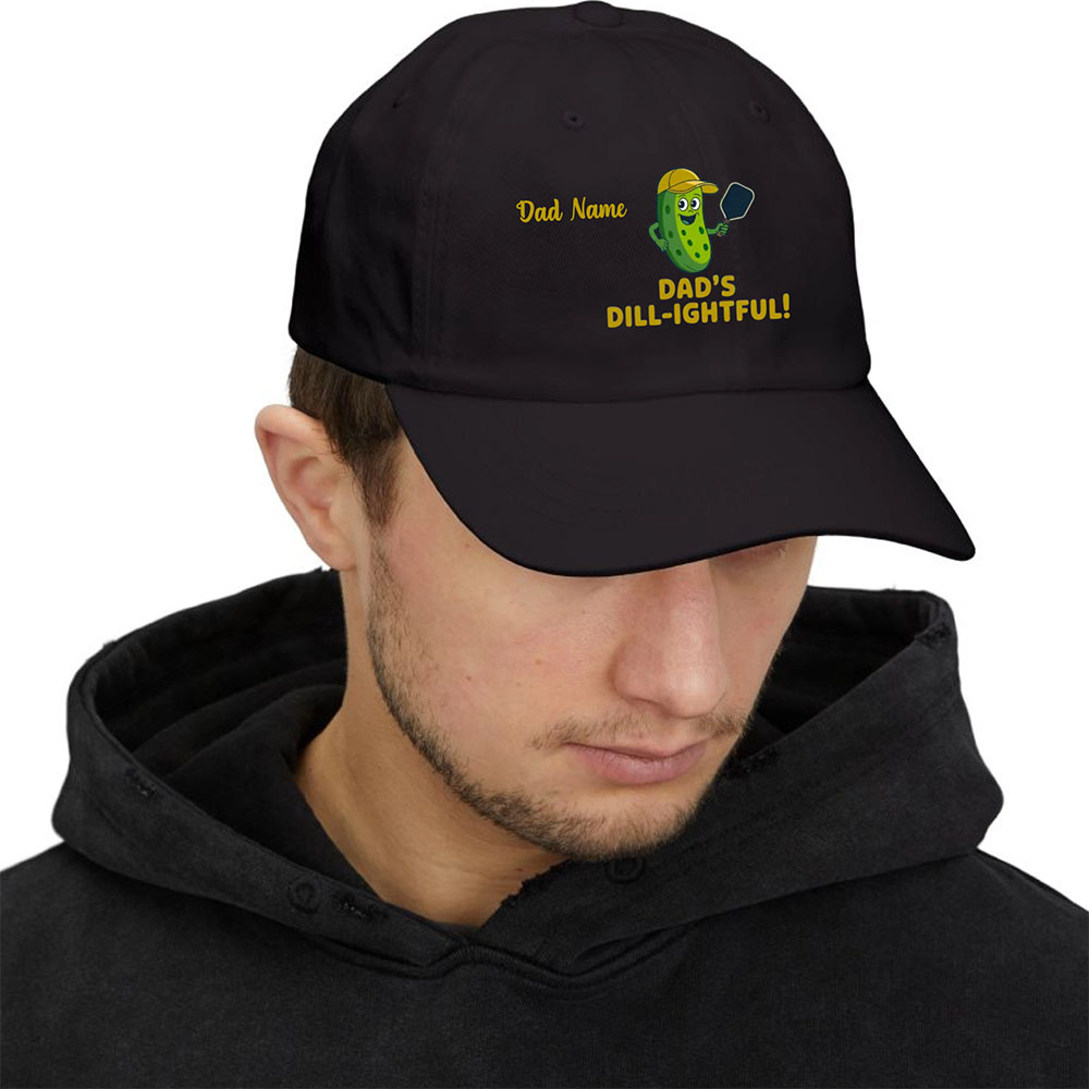 Dad's Dill-lightful Custom Pickleball Classic Dad Cap
