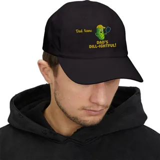 Dad's Dill-lightful Custom Pickleball Classic Dad Cap
