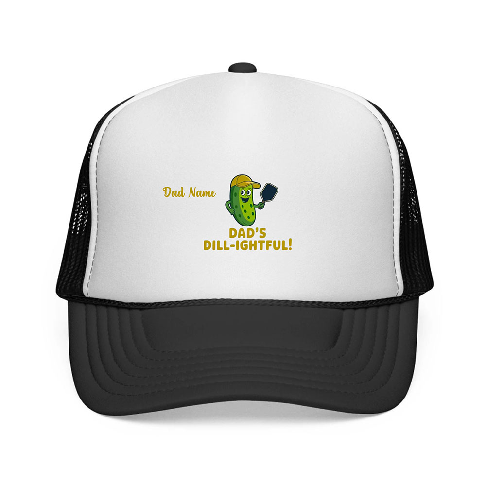 Dad's Dill-lightful Custom Pickleball Trucker Caps