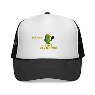Dad's Dill-lightful Custom Pickleball Trucker Caps