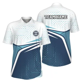 Picklewin Active Custom Pickleball Men's UV Protection Polo Shirt 