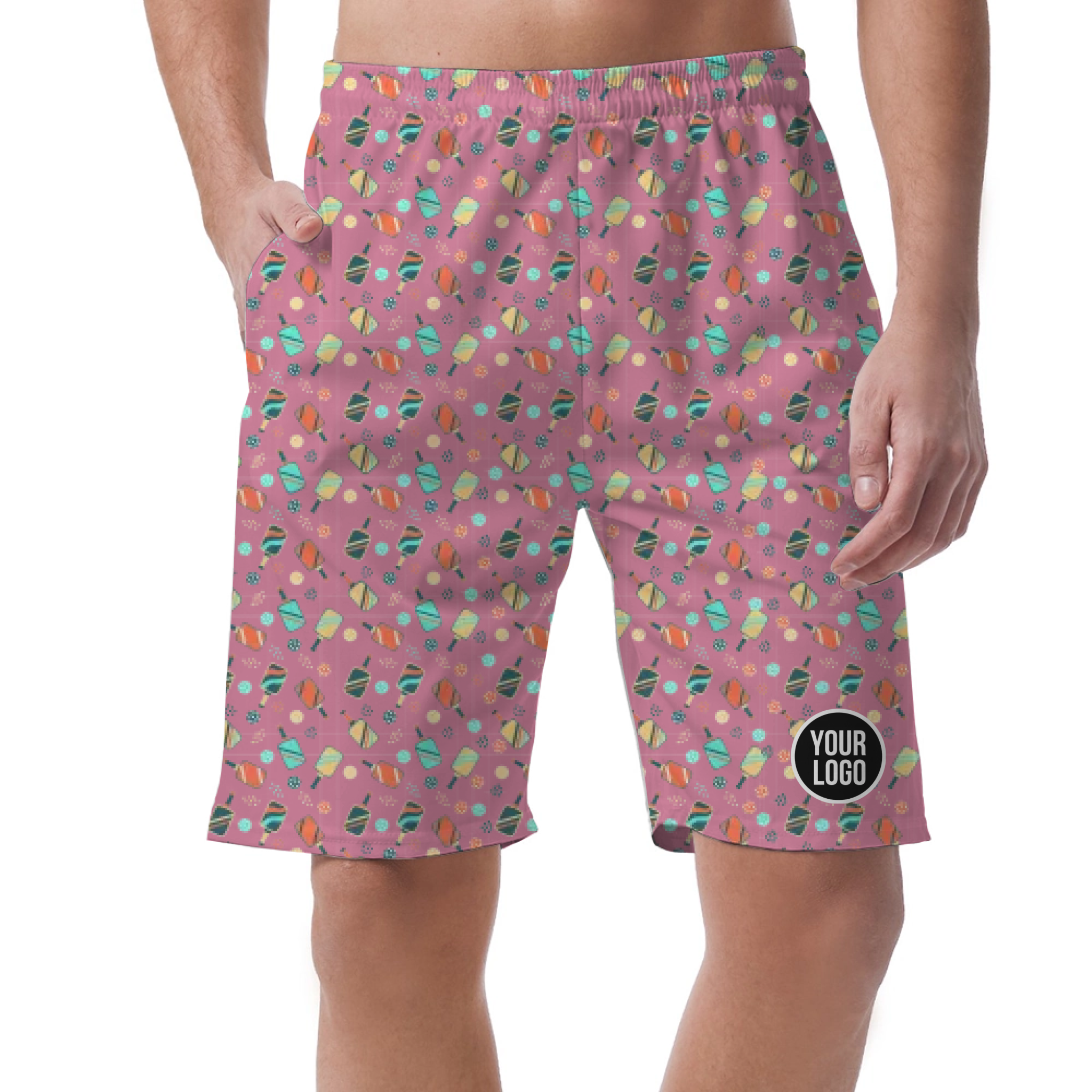 Picklewin All Over Print Men's Customized Short Pants Summer Vibe